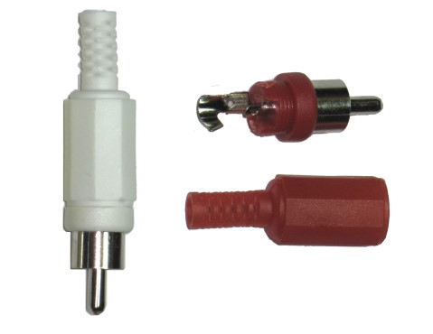 RCA kontakt kabel Vit RCA kontakt kabel Vit